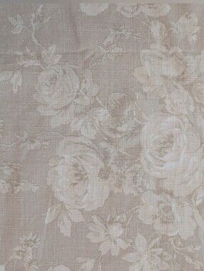 Martex 100% Cotton King Sz Pillow Shams Cabbage Rose Cream White Eco Free Vegan